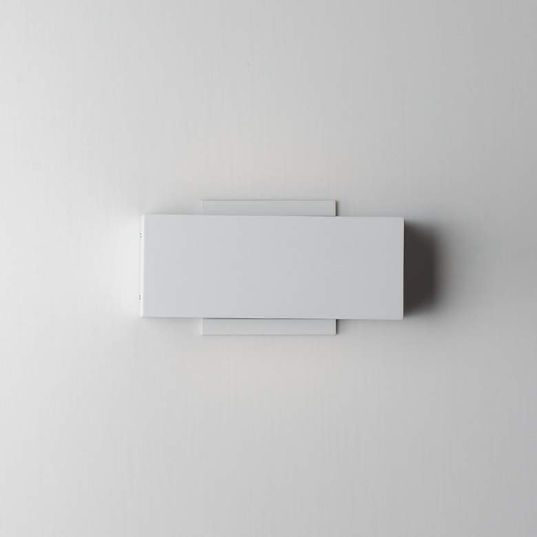 Image 3 ET2 Blok 9" Wide White LED Outdoor Wall Sconce more views