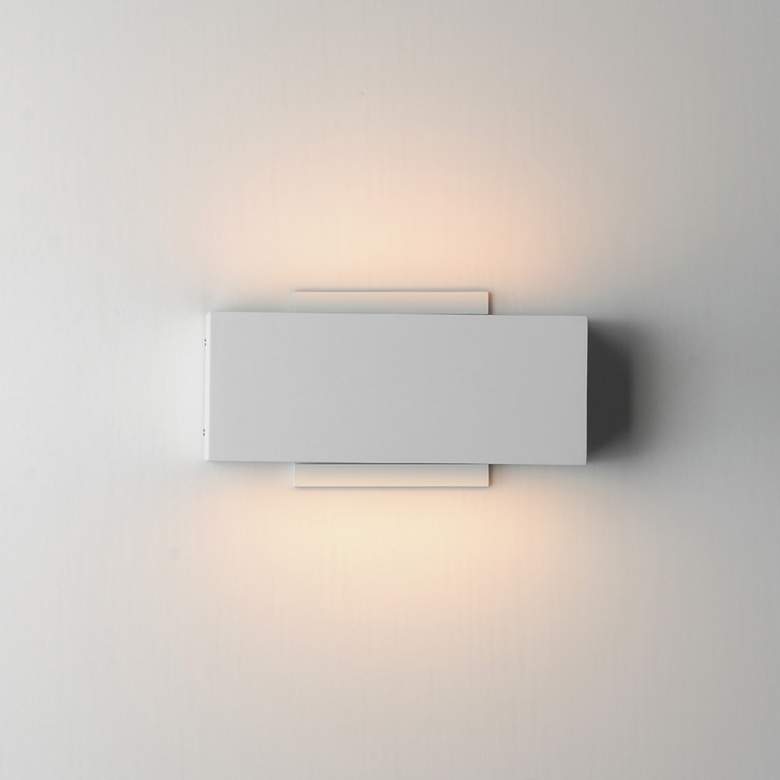 Image 4 ET2 Blok 9" Wide White LED Outdoor Wall Sconce more views