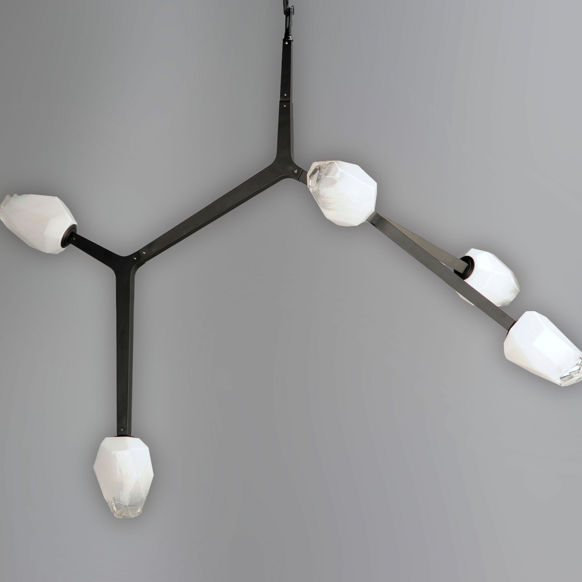 ET2 Blossom 43 1/4" Wide Black 5-Light LED Pendant