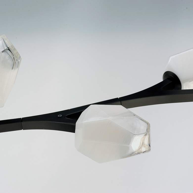 Image 3 ET2 Blossom 70 1/2" Wide Black 10-Light LED Linear Pendant more views