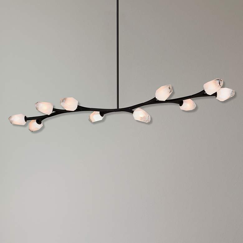 Image 6 ET2 Blossom 70 1/2" Wide Black 10-Light LED Linear Pendant more views
