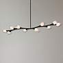 6_ET2 Blossom 70 1/2" Wide Black 10-Light LED Linear Pendant more views