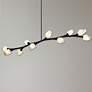 ET2 Blossom 70 1/2" Wide Black 10-Light LED Linear Pendant