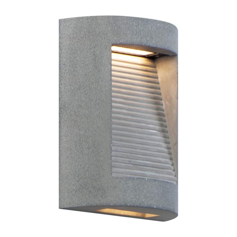 Image 1 ET2 Boardwalk 10 1/4" High Greystone LED Outdoor Wall Sconce