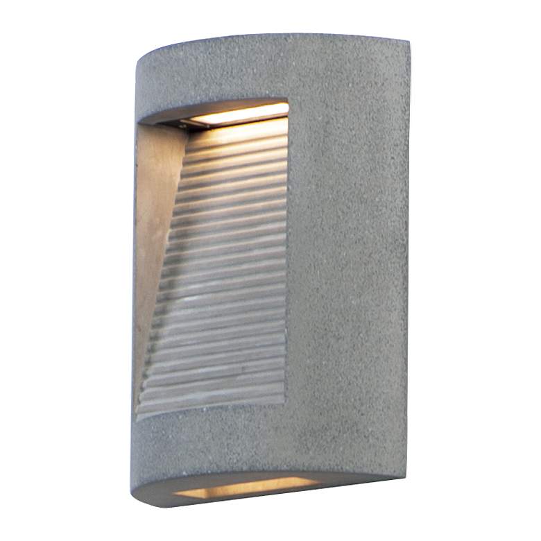 Image 1 ET2 Boardwalk 10 1/4 inch High Greystone LED Outdoor Wall Sconce