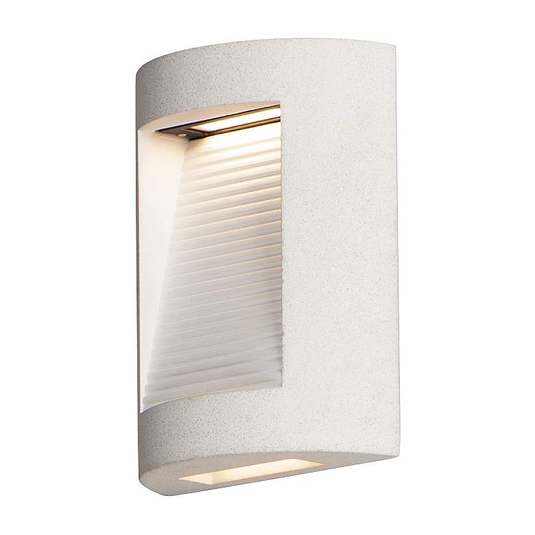 Image 1 ET2 Boardwalk 10 1/4" High Sandstone LED Outdoor Wall Sconce