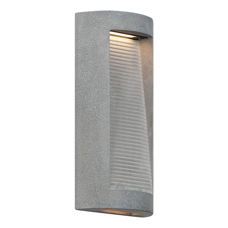 Image 1 ET2 Boardwalk 16 1/4 inch High Greystone LED Outdoor Wall Sconce