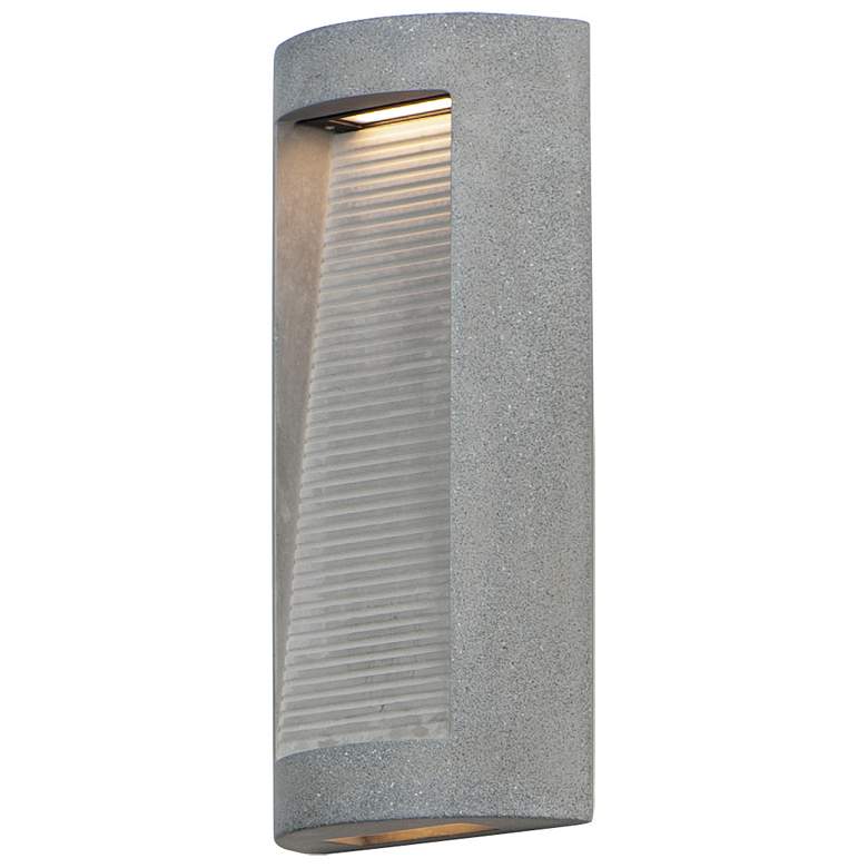 Image 1 ET2 Boardwalk 16 1/4 inch High Greystone LED Outdoor Wall Sconce