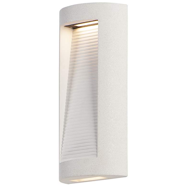 Image 1 ET2 Boardwalk 16 1/4 inch High Sandstone LED Outdoor Wall Sconce