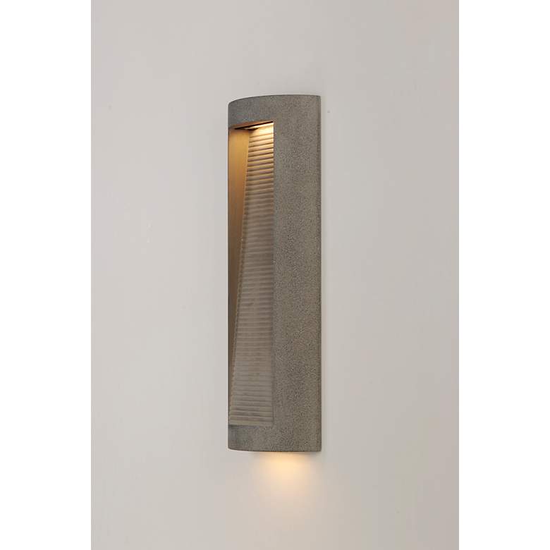 Image 3 ET2 Boardwalk 22" High Graystone LED Outdoor Wall Light more views