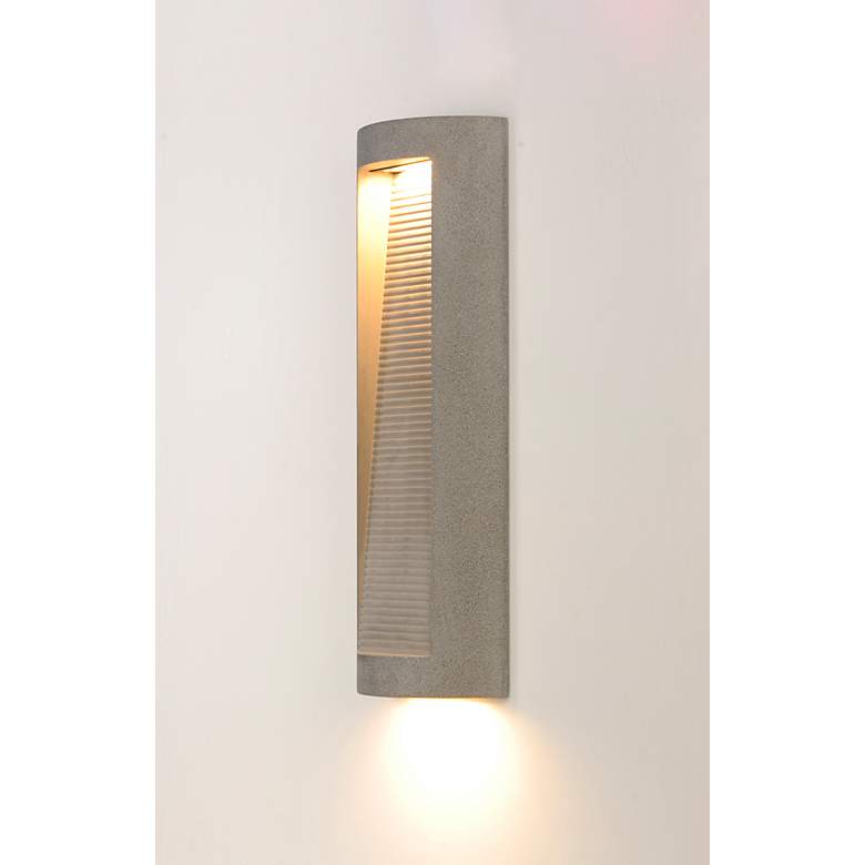 Image 6 ET2 Boardwalk 22" High Graystone LED Outdoor Wall Light more views