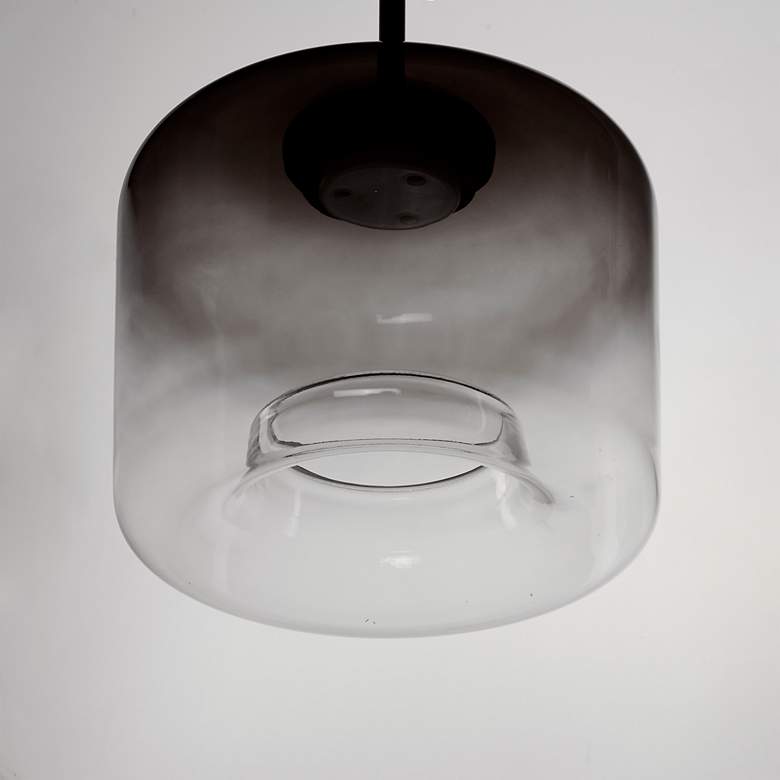 Image 4 ET2 Bombona 12" Wide Black LED Cylindrical Mini Pendant more views