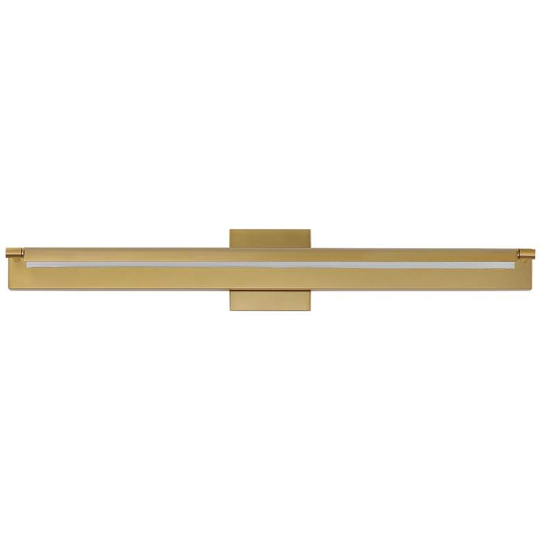 Image 1 ET2 Bookkeeper 30"W Natural Aged Brass LED Vanity Bath Light