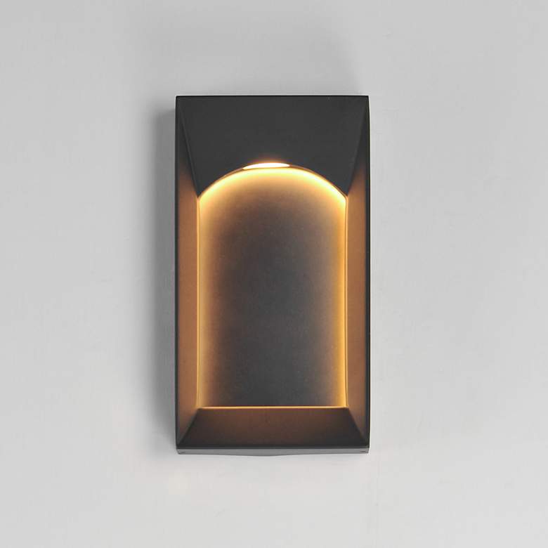 Image 3 ET2 Brasilia 12" High Black Small LED Outdoor Sconce more views