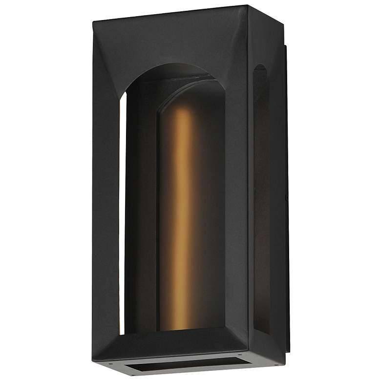 Image 1 ET2 Brasilia 14 1/2" High Black LED Outdoor Sconce