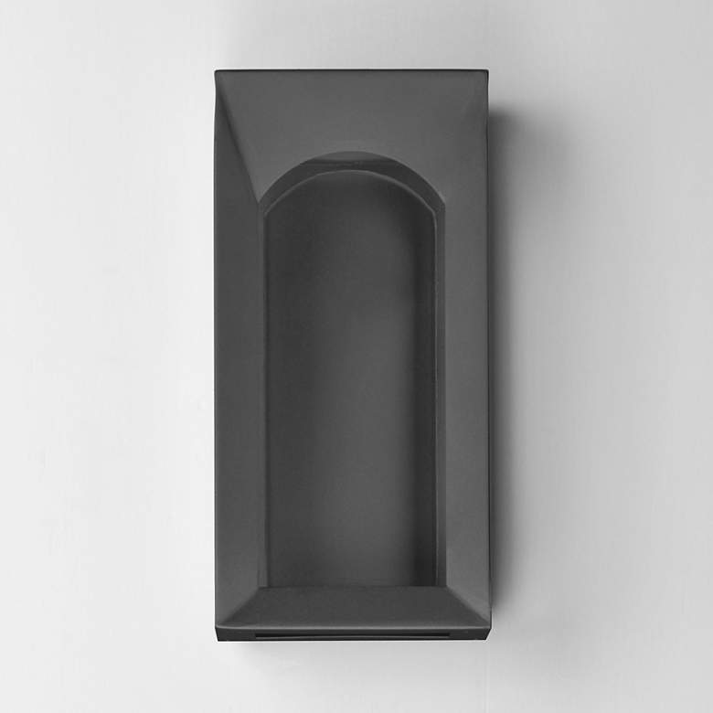 Image 2 ET2 Brasilia 14 1/2" High Black LED Outdoor Sconce more views