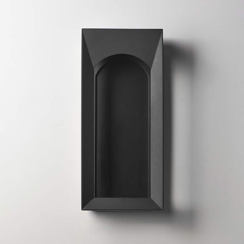 Image 2 ET2 Brasilia 18" High Black Large LED Outdoor Sconce more views