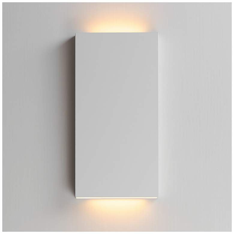 Image 3 ET2 Brik 14" White LED Wall Sconce more views