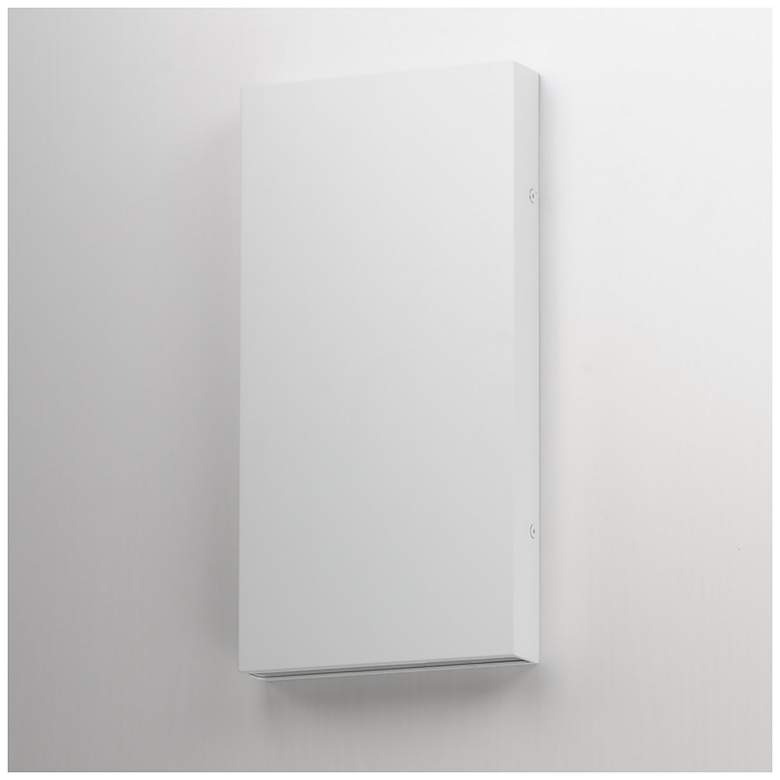Image 4 ET2 Brik 14" White LED Wall Sconce more views