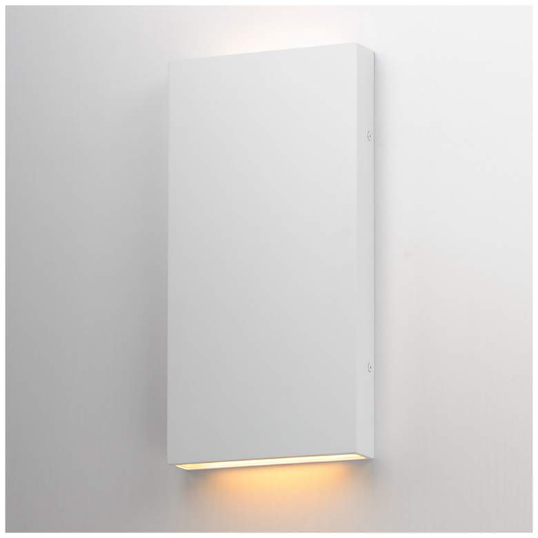 Image 5 ET2 Brik 14" White LED Wall Sconce more views