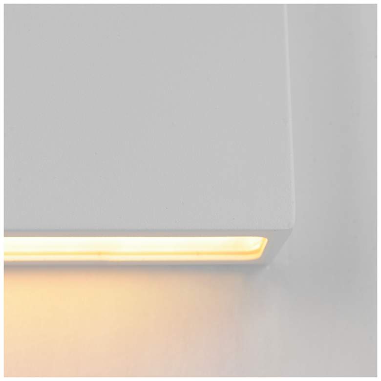Image 6 ET2 Brik 14" White LED Wall Sconce more views