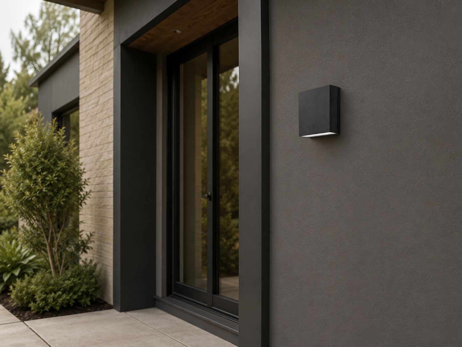 ET2 Brik 4 3/4" High Black LED Outdoor Wall Light