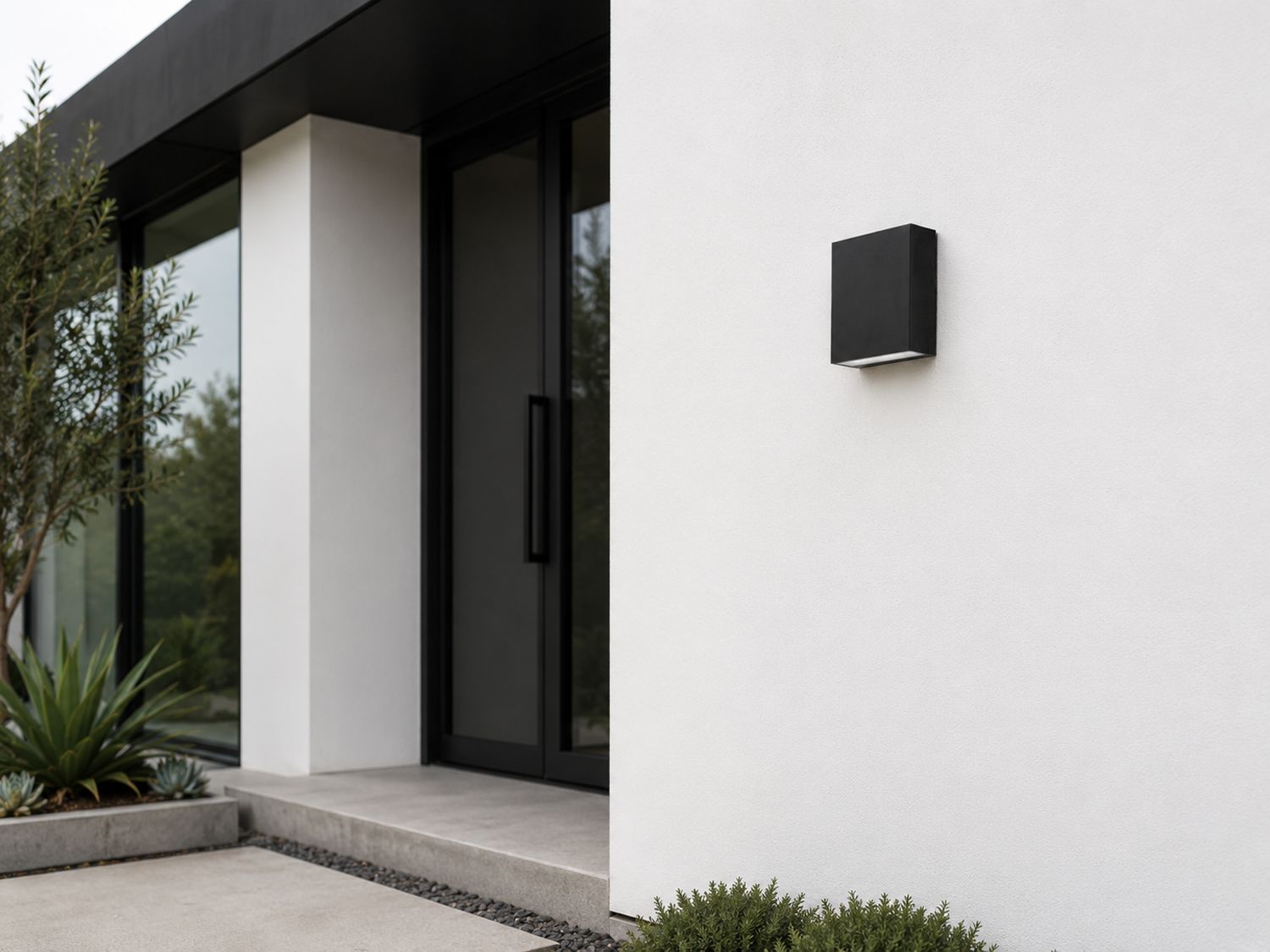 ET2 Brik 4 3/4" High Black LED Outdoor Wall Light