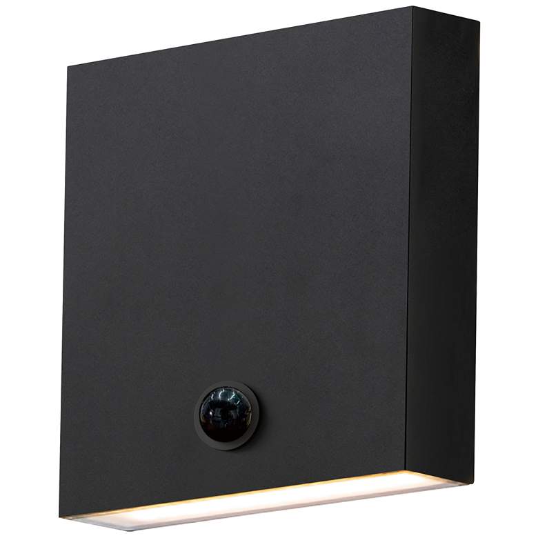 Image 1 ET2 Brik 6 1/4" High Black LED Outdoor Wall Sconce W/ MSP