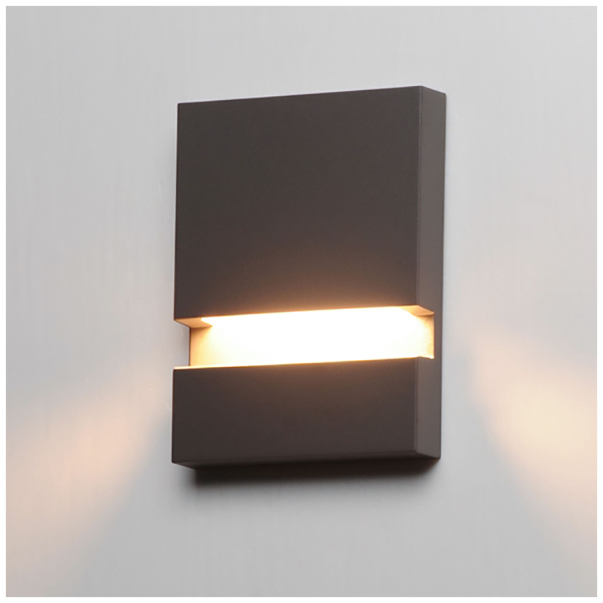 Image 5 ET2 Brink 8" High Architectural Bronze LED Outdoor Sconce more views