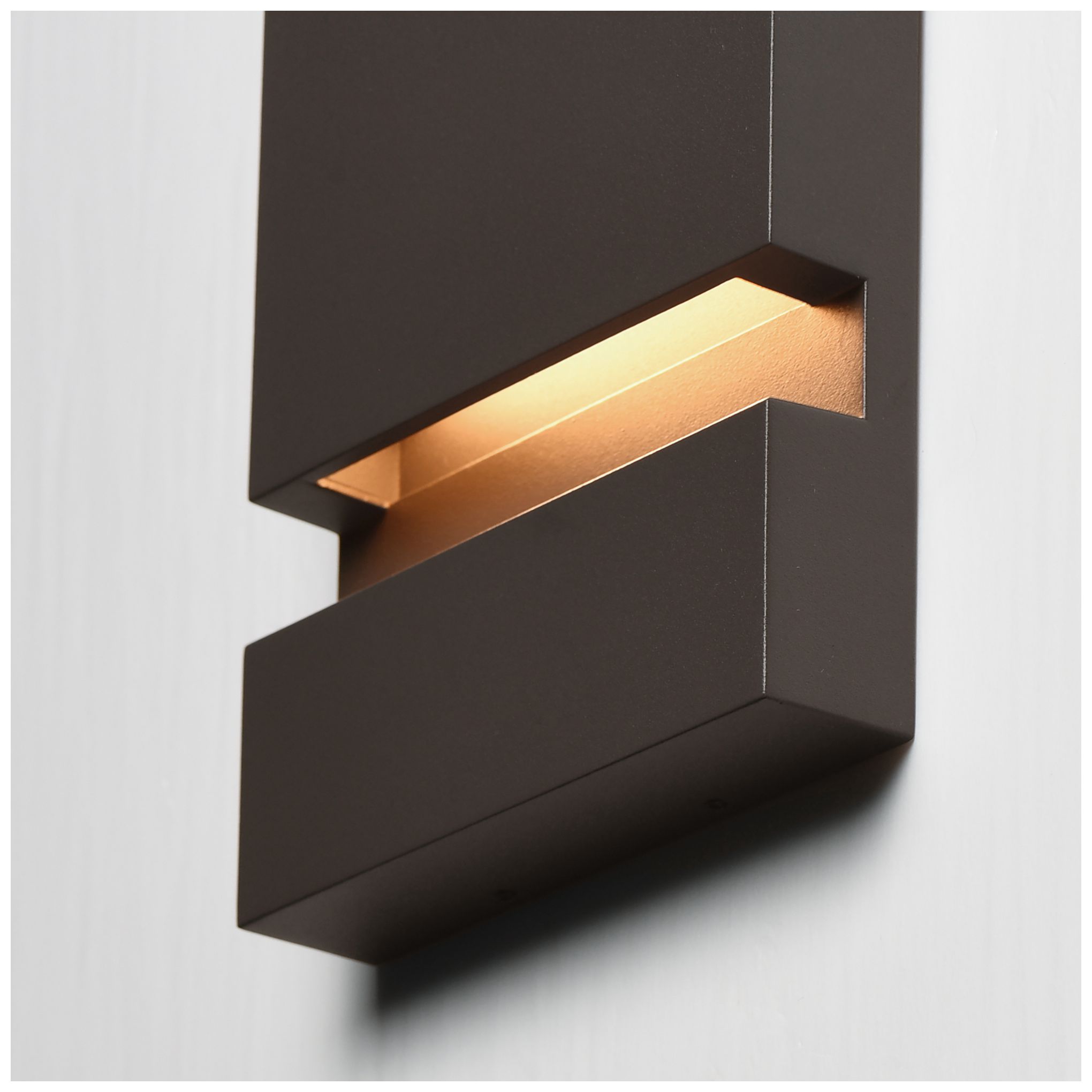 Image 6 ET2 Brink 8" High Architectural Bronze LED Outdoor Sconce more views