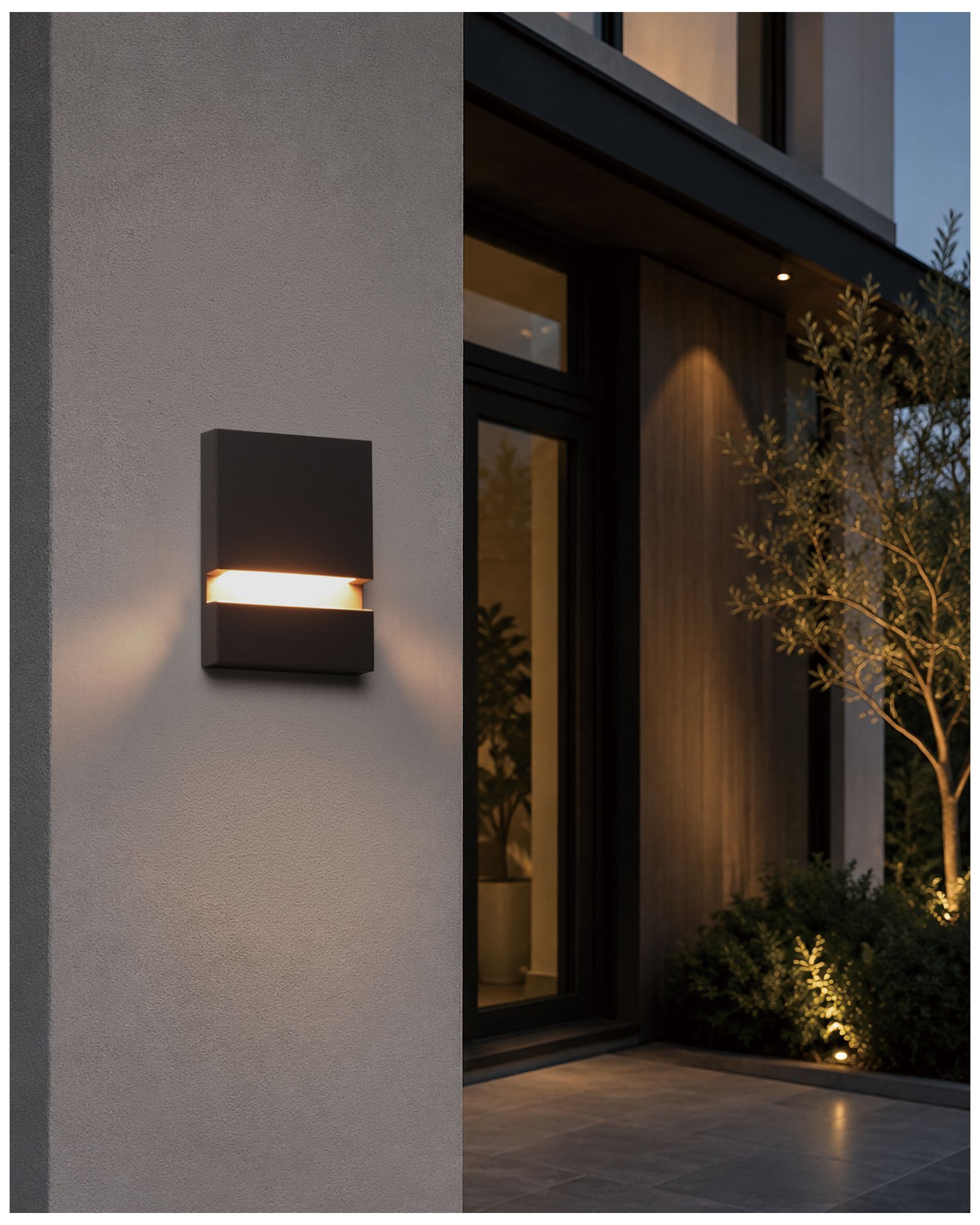 Image 7 ET2 Brink 8" High Architectural Bronze LED Outdoor Sconce more views