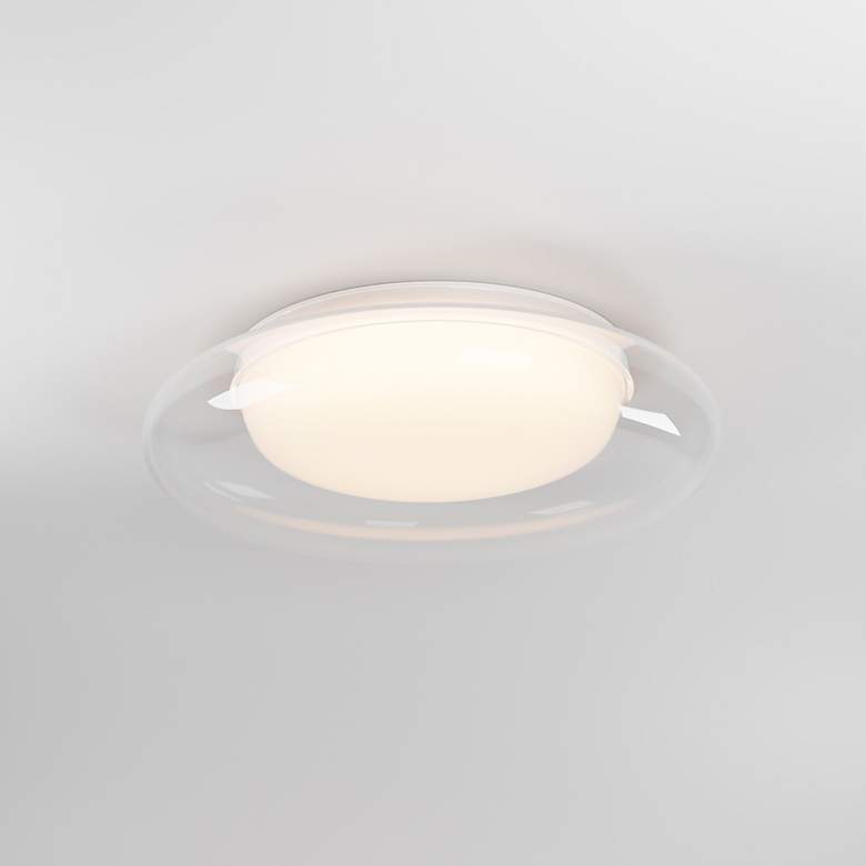 Image 6 ET2 Bubble 13 3/4" Wide White LED Round Ceiling Light more views