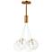 ET2 Burst 17" Clear/Gold 4-Light LED Pendant