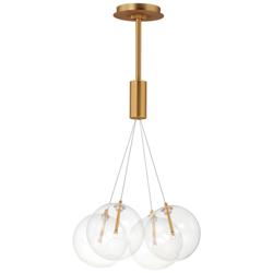ET2 Burst 17" Clear/Gold 4-Light LED Pendant