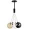 ET2 Burst 17" Wide Matte Black 4-Light LED Pendant