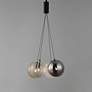 4_ET2 Burst 17" Wide Matte Black 4-Light LED Pendant more views