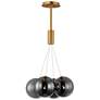 ET2 Burst 17" Smoke/Gold 4-Light LED Pendant