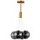 ET2 Burst 17" Smoke/Gold 4-Light LED Pendant
