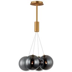 ET2 Burst 17" Smoke/Gold 4-Light LED Pendant