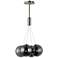 ET2 Burst 17" Smoke/Satin Nickel 4-Light LED Pendant