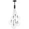 ET2 Burst 19 3/4" Clear and Black 9-Light LED Pendant