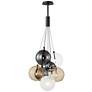 1_ET2 Burst 19 3/4" Wide Black 9-Light LED Pendant