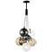 ET2 Burst 19 3/4" Wide Black 9-Light LED Pendant