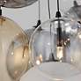 2_ET2 Burst 19 3/4" Wide Black 9-Light LED Pendant more views
