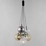 3_ET2 Burst 19 3/4" Wide Black 9-Light LED Pendant more views