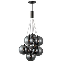 ET2 Burst 19 3/4" Wide Matte Black LED Multi-Light Pendant