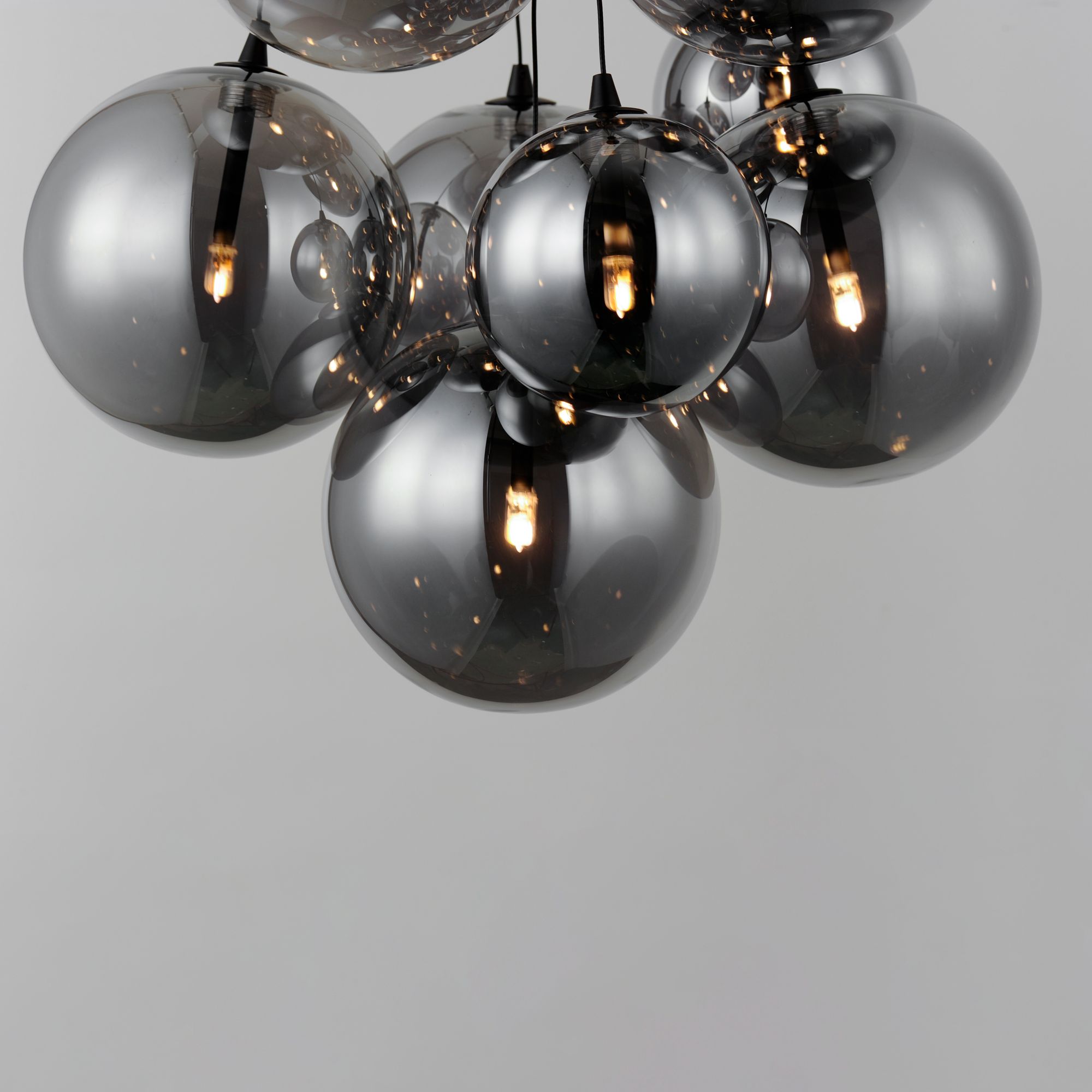 Image 3 ET2 Burst 19 3/4" Wide Matte Black LED Multi-Light Pendant more views