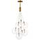 ET2 Burst 19 3/4" Wide Clear/Gold 9-Light LED Pendant