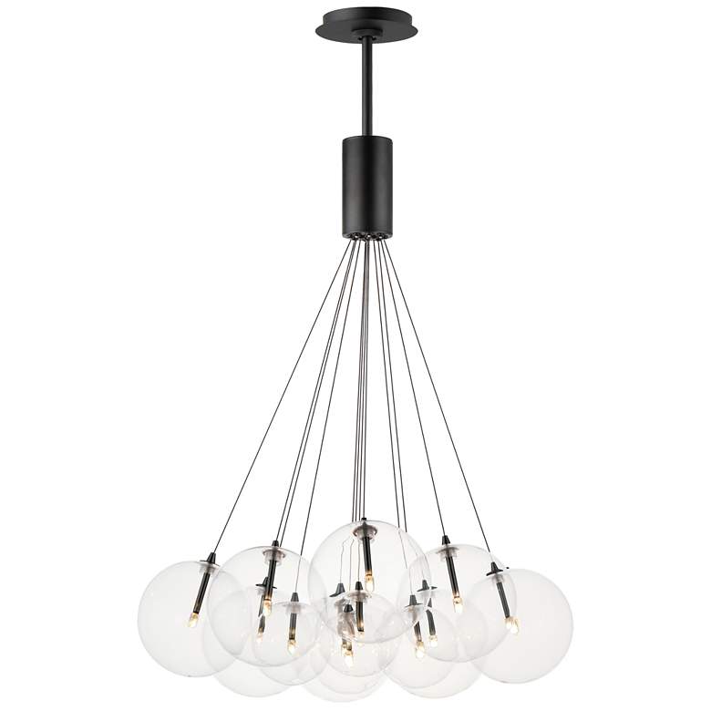 Image 1 ET2 Burst 27" Clear/Black 12-Light LED Pendant