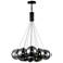ET2 Burst 27" Wide Black 12-Light Chandelier